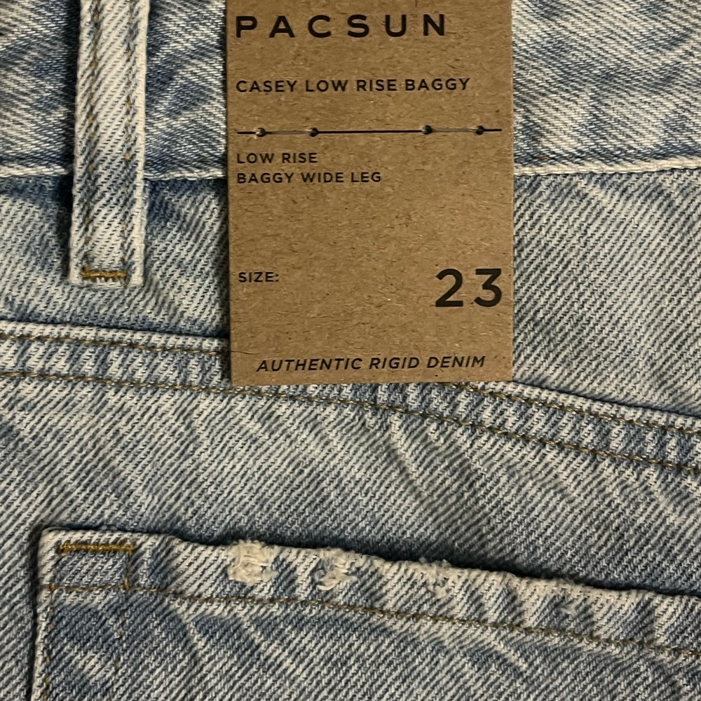 low rise , baggy wide leg Pacsun casey low rise baggy , size 23